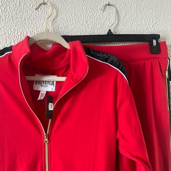 Victoria Sport Pants - Victoria Sport Red Track Pants & Joggers